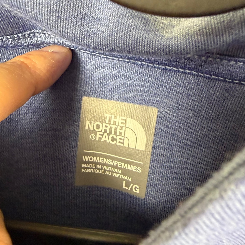 The North Face Hoodie Top Womens L Blue Sleeveless Activewear Outdoors Sports - Picture 3 of 14